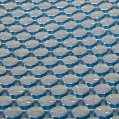 Солярне покриття AquaViva Platinum Bubbles (ширина 5 м), срібло/блакитний, 500мкм