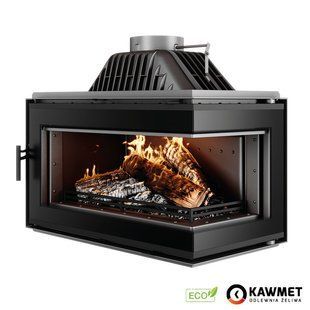 Каминная топка KAWMET W16 BL Black (13,5 kW) ECO