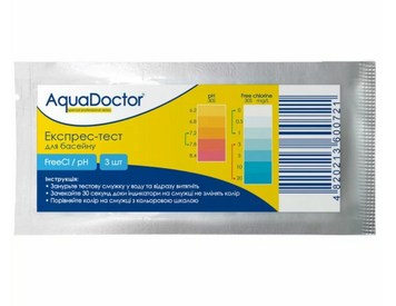 Тест-полоски Aquadoctor Cl/PH 3шт