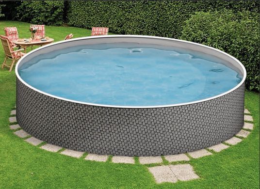Басейн каркасний 4.6x1.2 м без фільтру, AZURO 402 DL RATTAN , з отворами