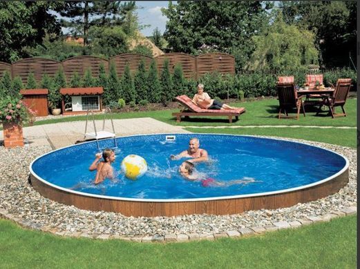 Басейн каркасний 4,6х1,2м, без фільтру та лайнеру, AZURO VAR 402 DL WOOD, з отворами