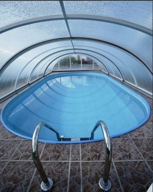 Басейн каркасний 5,25х3.2х1.5 м з отворами, для монтажу в ґрунт, IBIZA OVAL