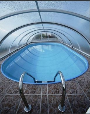 Басейн каркасний 7х3.5х1.5 м з отворами, для монтажу в ґрунт, IBIZA OVAL