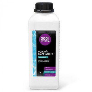 Засіб для очищення та освітлення води в басейні Poolman AquaFlock L (1л)