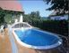 Басейн каркасний 7х3.5х1.5 м з отворами, для монтажу в ґрунт, IBIZA OVAL