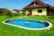 Басейн каркасний 12х6х1.5 м з отворами, для монтажу в ґрунт, IBIZA OVAL