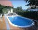 Басейн каркасний 12х6х1.5 м з отворами, для монтажу в ґрунт, IBIZA OVAL