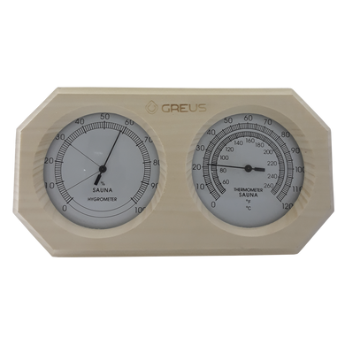 Термогігрометр Greus 26х14 липа