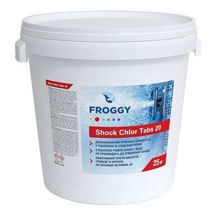 Шоковый хлор в таблетках Froggy Shock Chlor Tabs 20 (25 кг)
