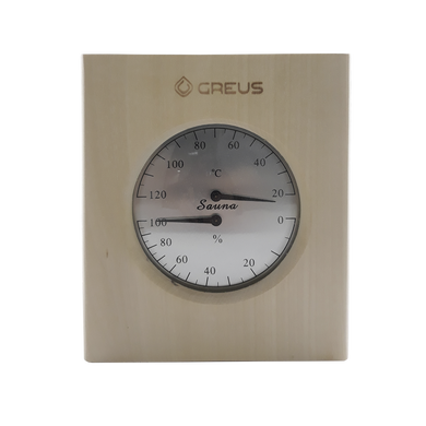 Термогігрометр Greus 16х14,5 липа