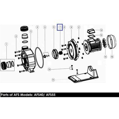 Кільце ущільнювача Emaux 04015054 насосів AFS40/AFS55 (Сальник)