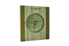 Термогігрометр Greus сосна/кедр 16х14,5