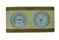Термогігрометр Greus сосна/кедр 26х14