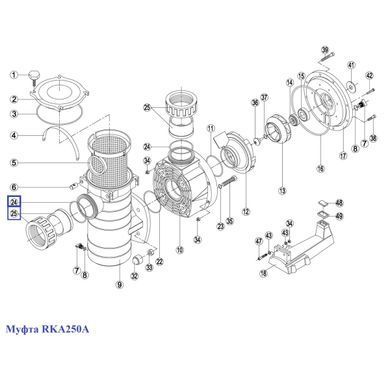 Муфта насоса Kripsol 90 мм КА/КАР - RKA250.A/RBH0015.00R (RPUM2425.01R)