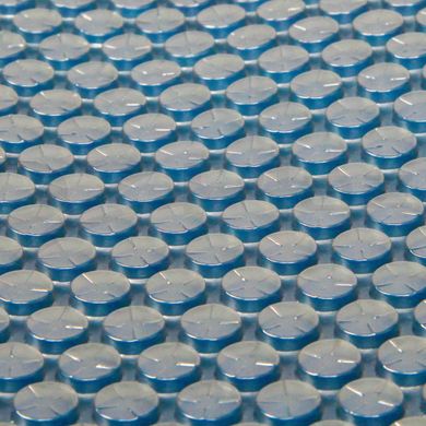 Солярне покриття AquaViva Platinum Bubbles (ширина 3 м), срібло/блакитний, 500мкм