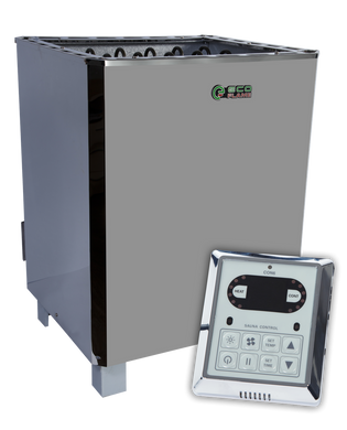 Электрокаменка для сауны и бани EcoFlame SAM D-12 12 кВт + пульт CON6