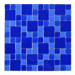 Мозаика стеклянная Aquaviva Cristall Dark Blue DCM305
